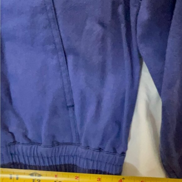 Vintage 80s Lizsport Blue Cotton Bomber Jacket Made in Yugoslavia M - Picture 8 of 9